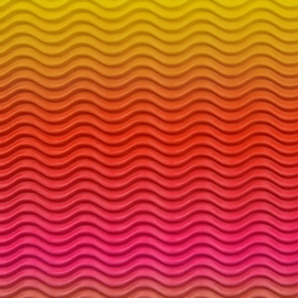 3D dúhová vlnitá lepenka na dekoráciu B2 50x70cm 1ks