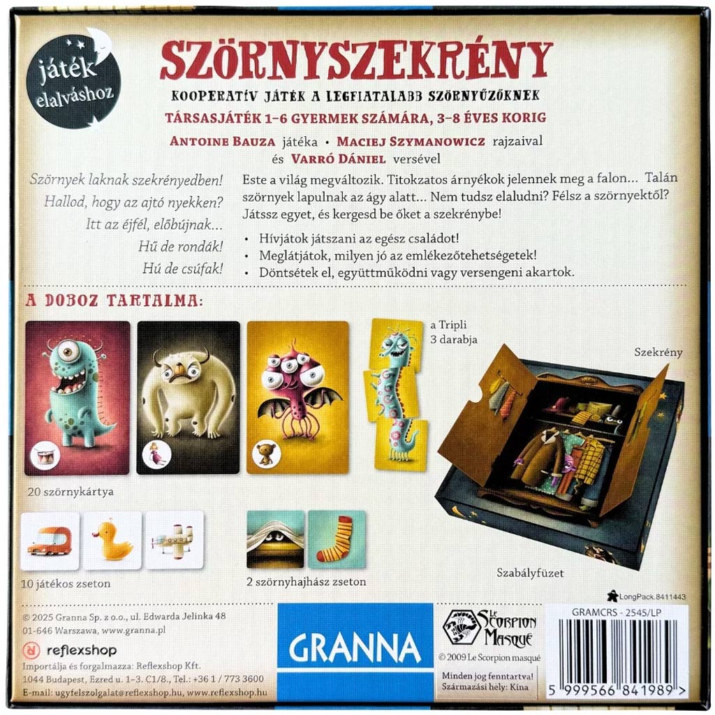 Szörnyszekrény társasjáték kép 2