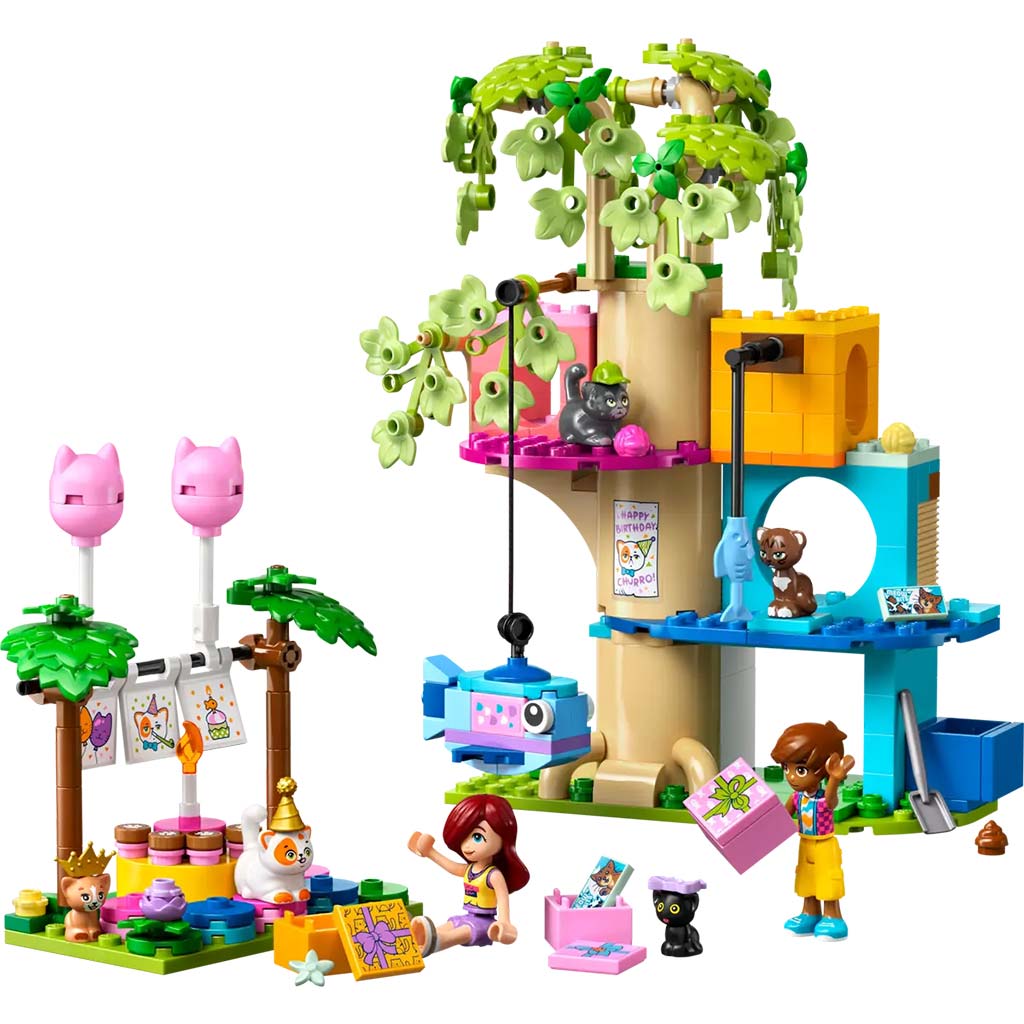 LEGO® Friends: Születésnapi cicazsúr és lombház cicáknak (42666) kép 3