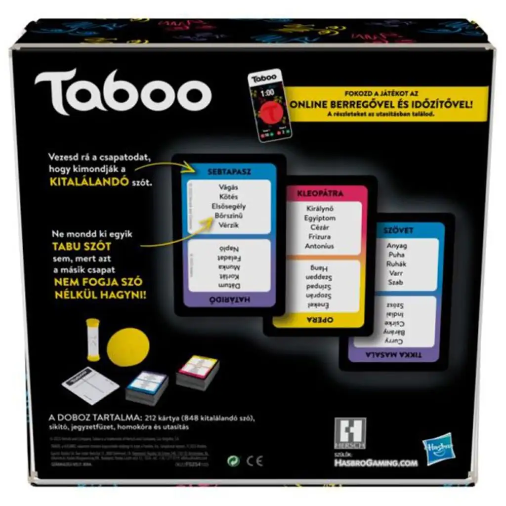 Tabu (Taboo) rodinná spoločenská hra - Hasbro kép 2