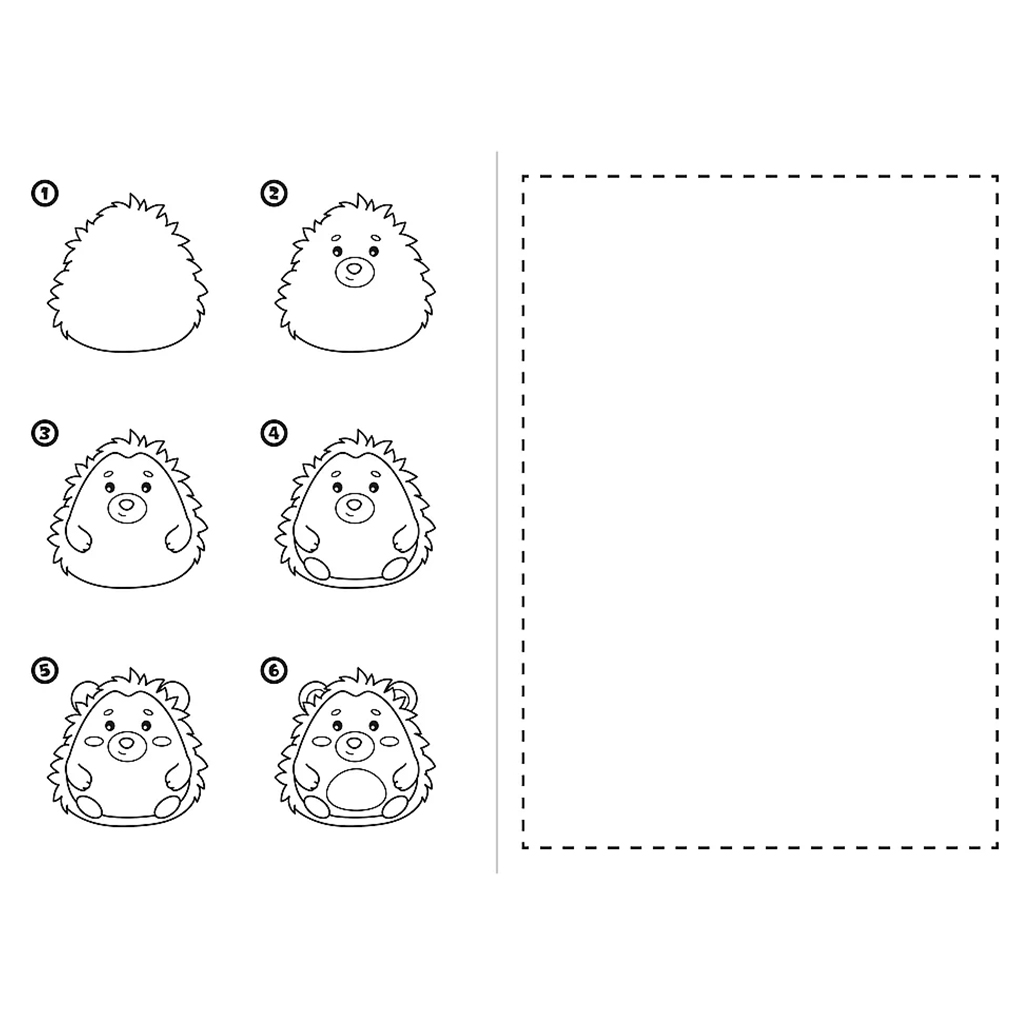 Kawaii škola kreslenia nauč sa kresliť krok za krokom pracovný zošit - Trefl kép 2