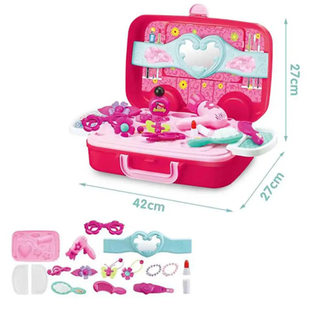 Taška na skrášľovanie s kolieskami 17 dielny set