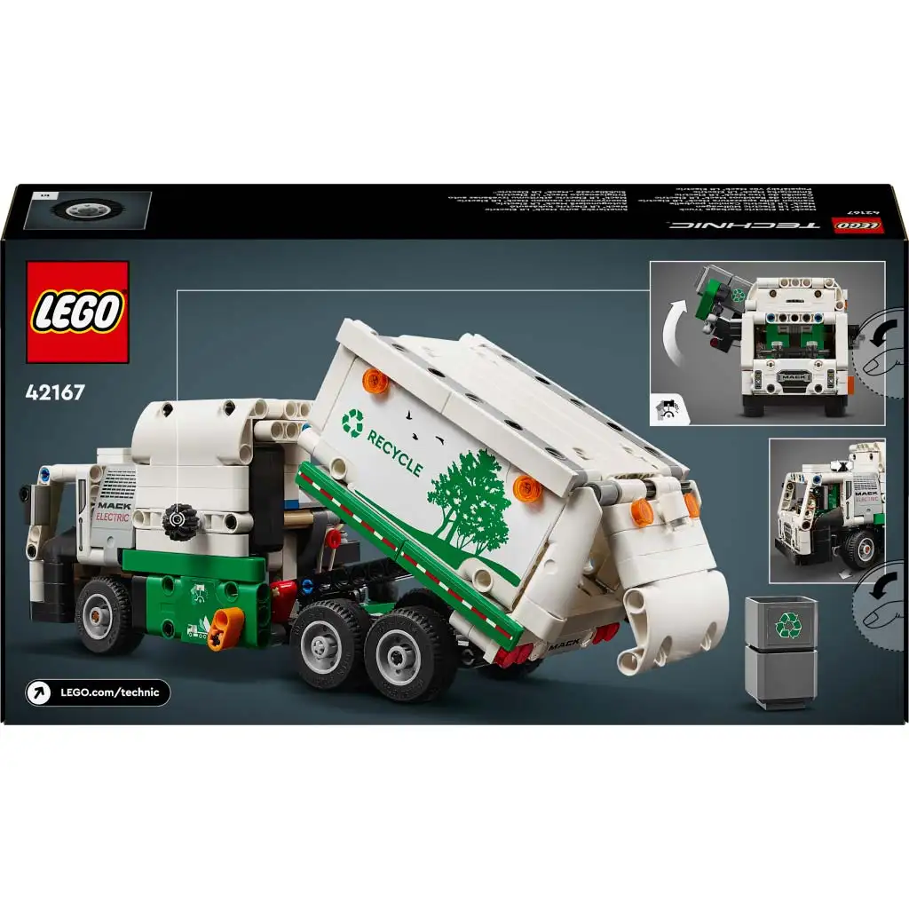 LEGO® Technic: Mack LR Electric smetiarske auto (42167) kép 2