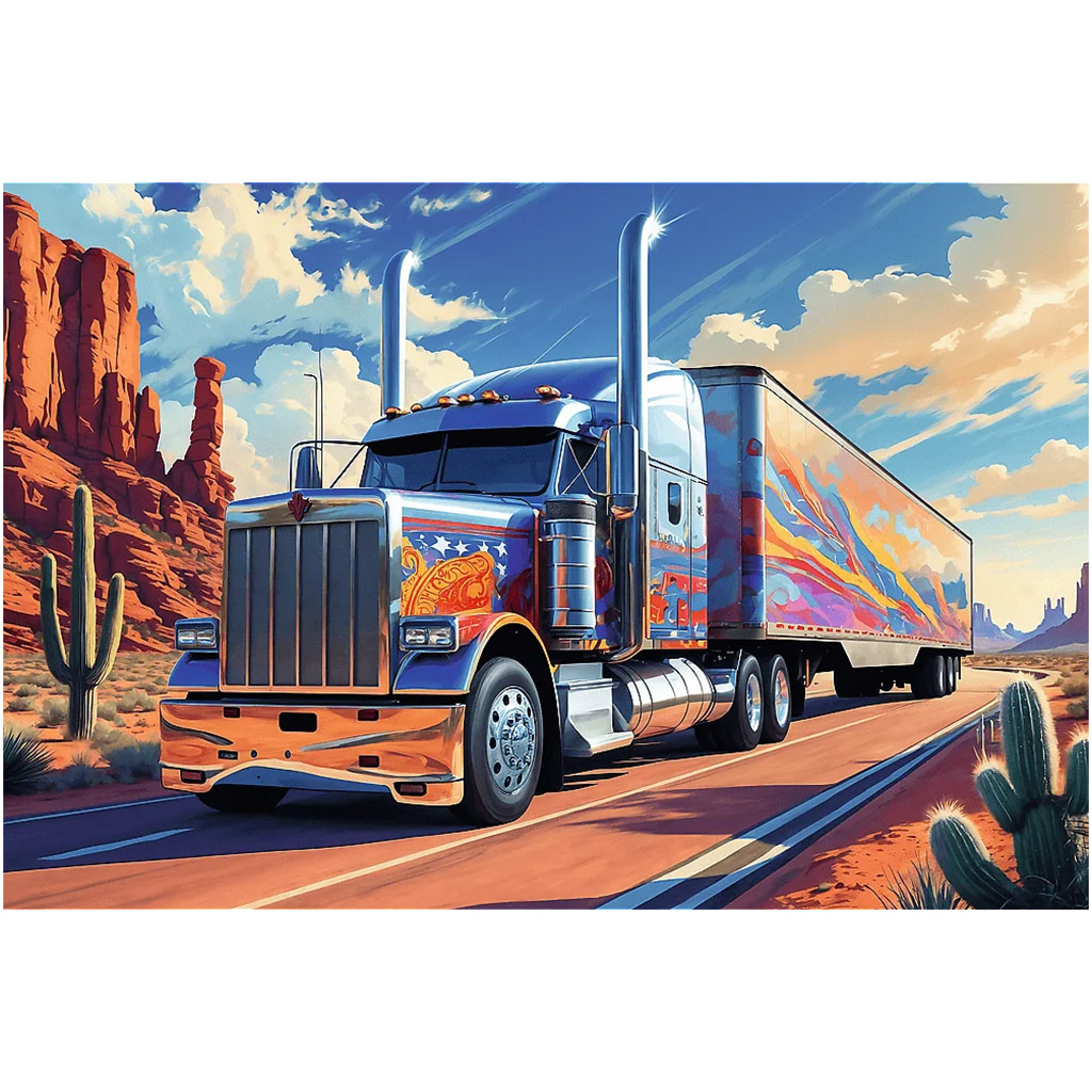 Nákladné auto na ceste 160-dielne puzzle - Trefl kép 2