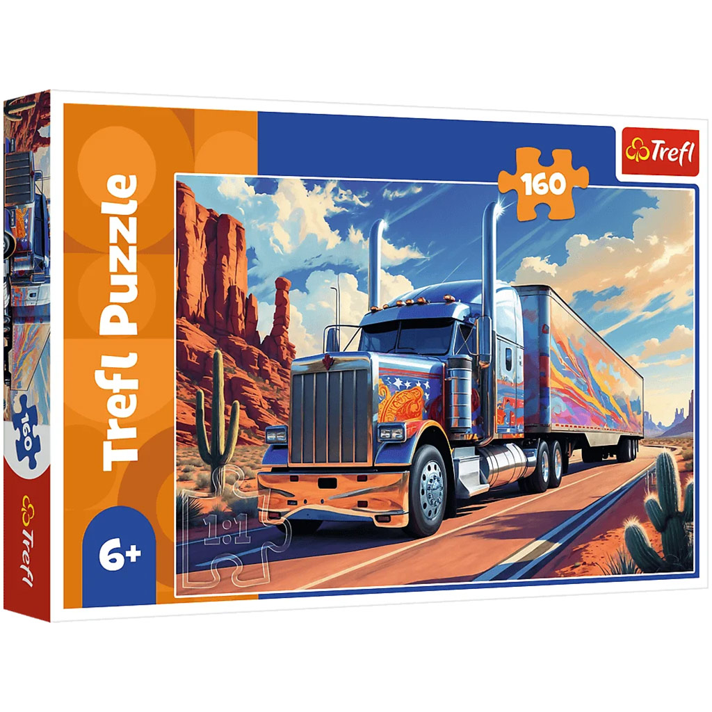 Nákladné auto na ceste 160-dielne puzzle - Trefl