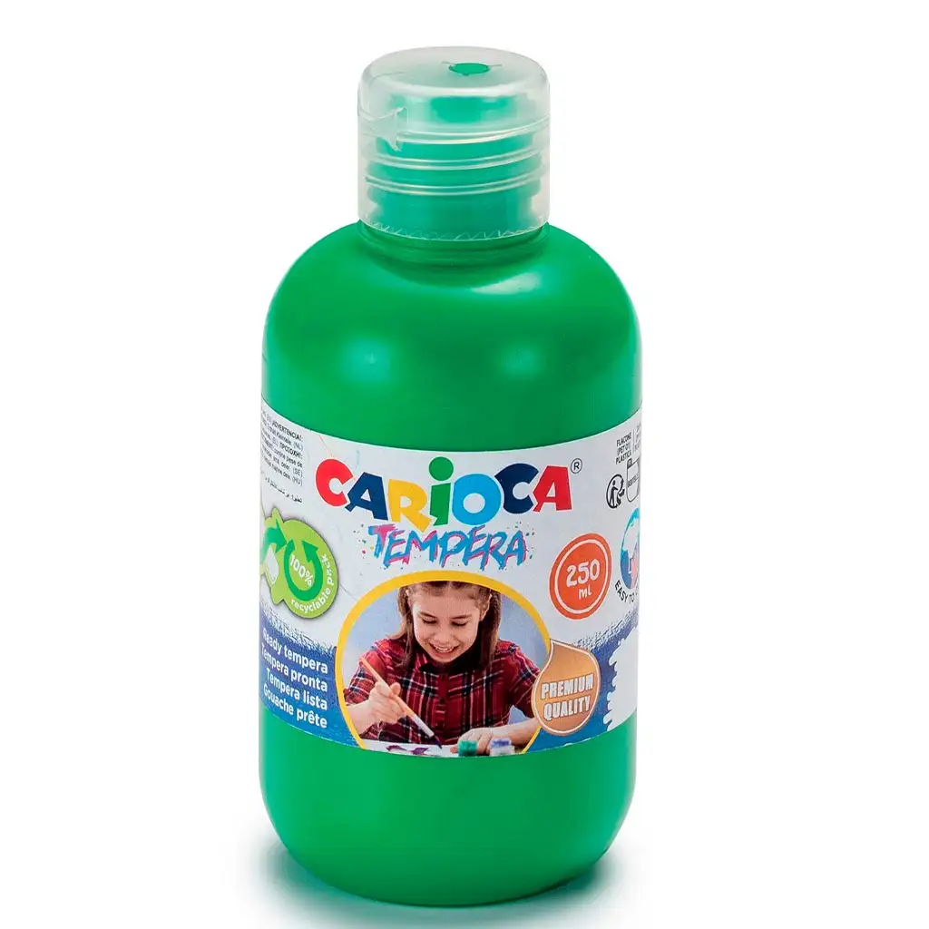 Zelená tempera 250ml - Carioca