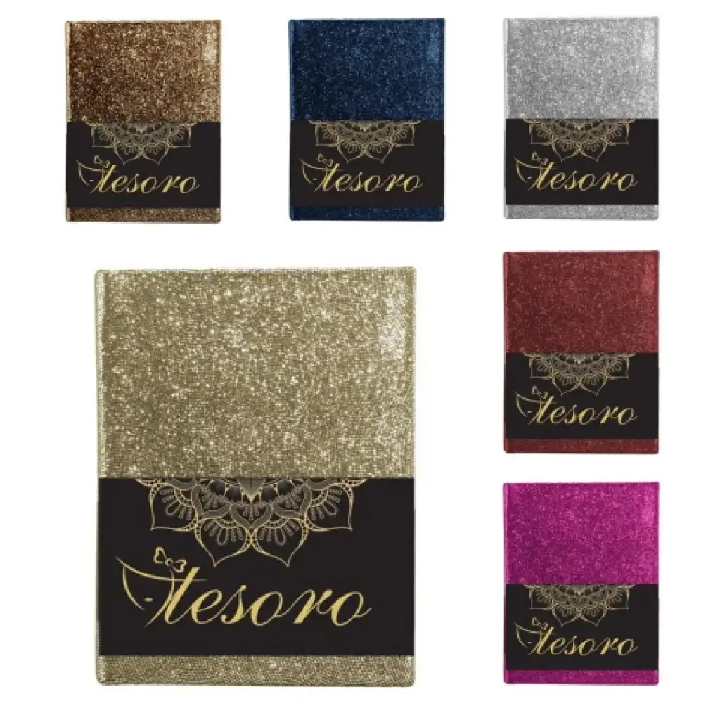 Tesoro sľudový denník v rôznych farebných prevedeniach 20x14cm