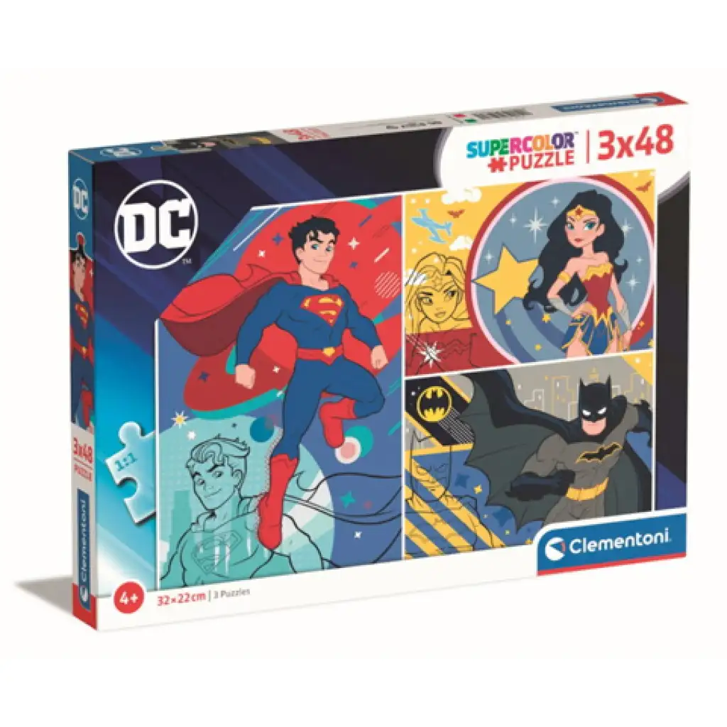 The ligue of justice 3x48 ks puzzle set - Clementoni