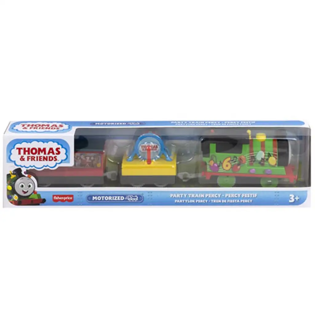 Thomas és barátai: Buli Percy motorizált szerelvény - Mattel kép 1