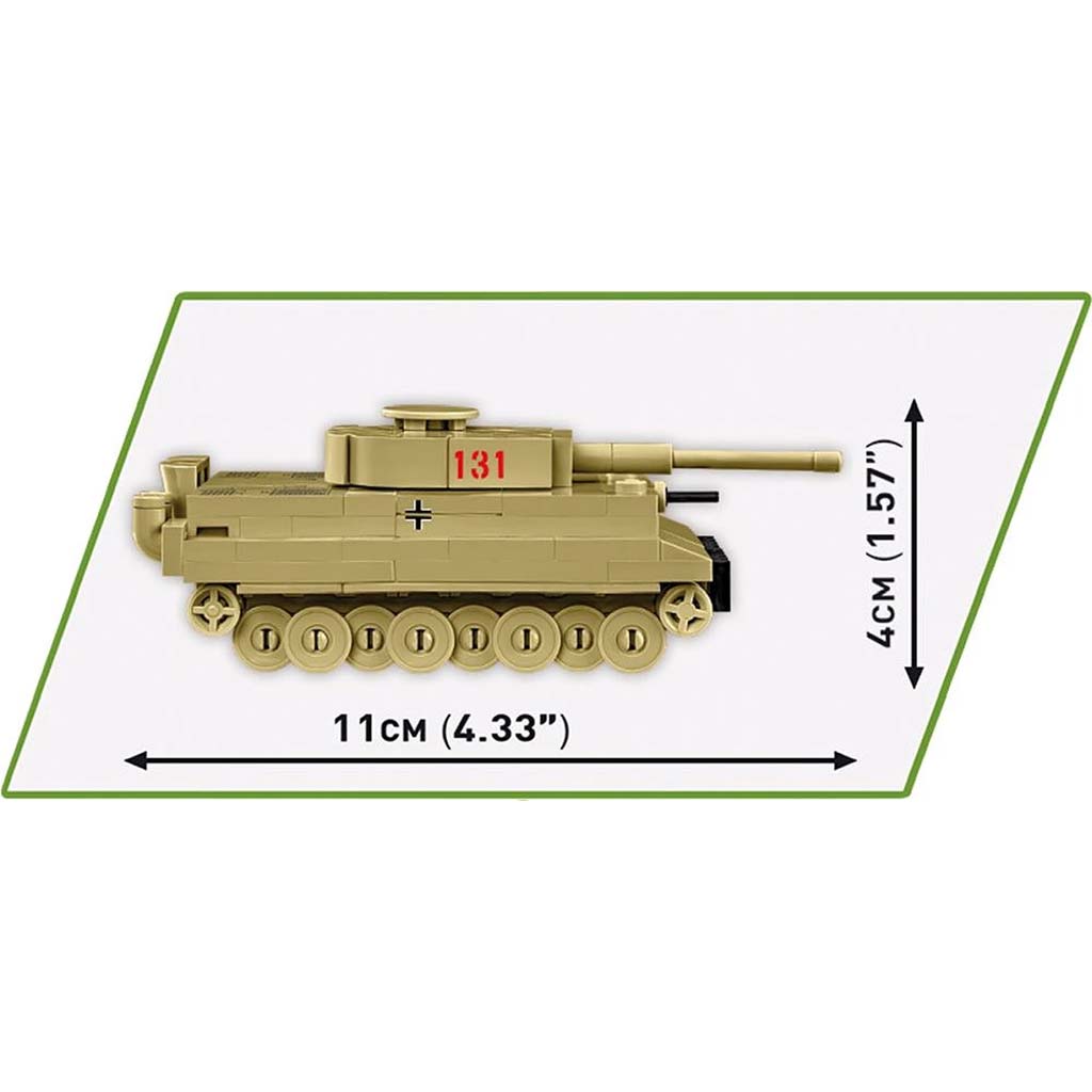 COBI: Tiger I 131 tank stavebnica (3095) kép 3