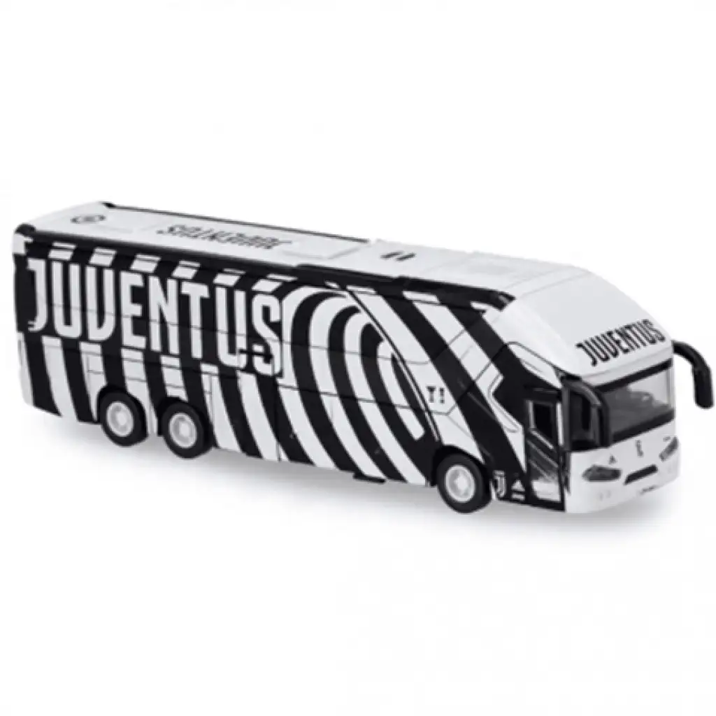 Tímový autobus Juventus, naťahovacie autíčko 1/50 - Mondo Motors