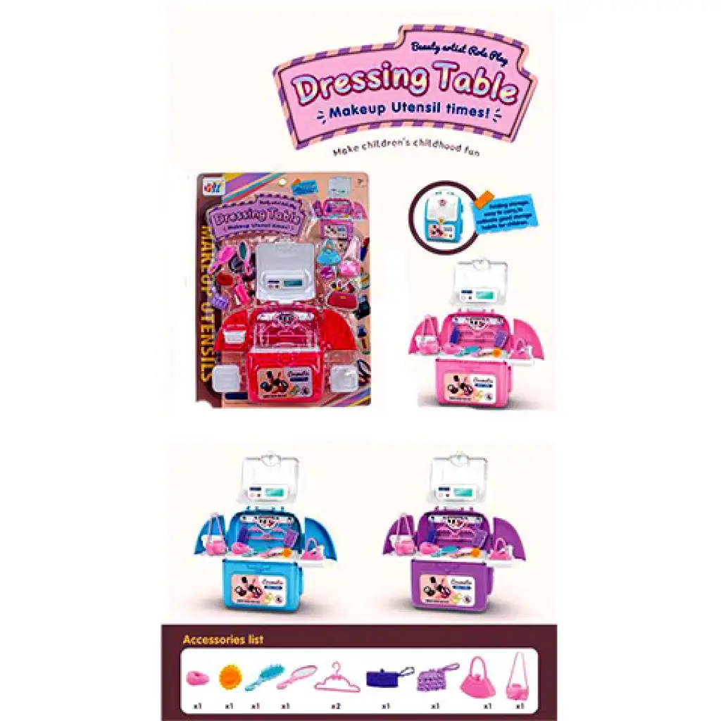 Toaletný stolík hrací set s príslušenstvom