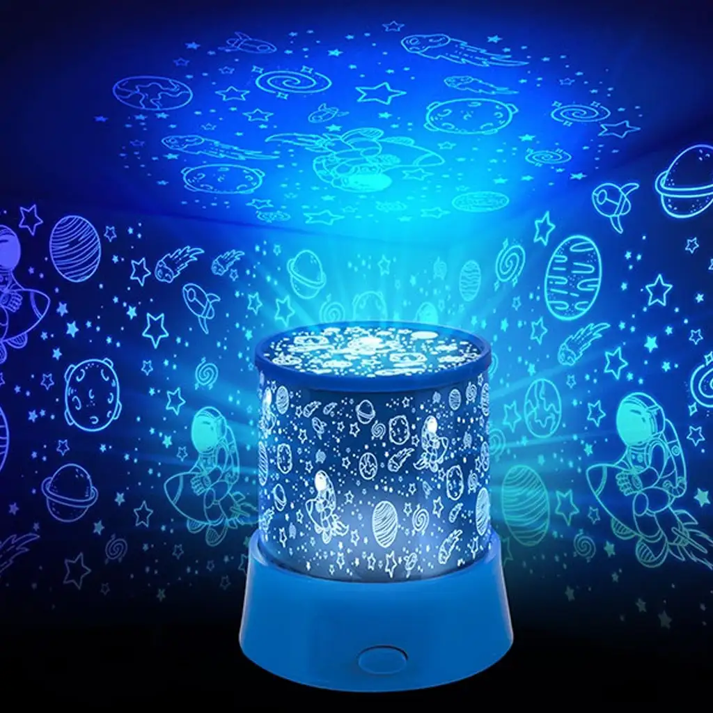 Glow N Fun projektorová lampa s vesmírnym motívom kép 3