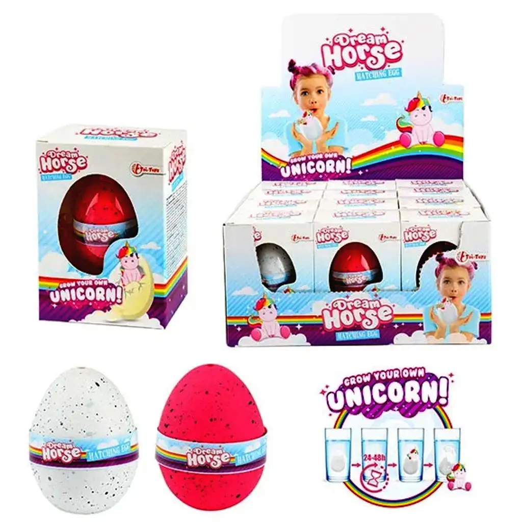 Rastúca figúrka jednorožca v rôznych variantoch v vajíčku 1ks