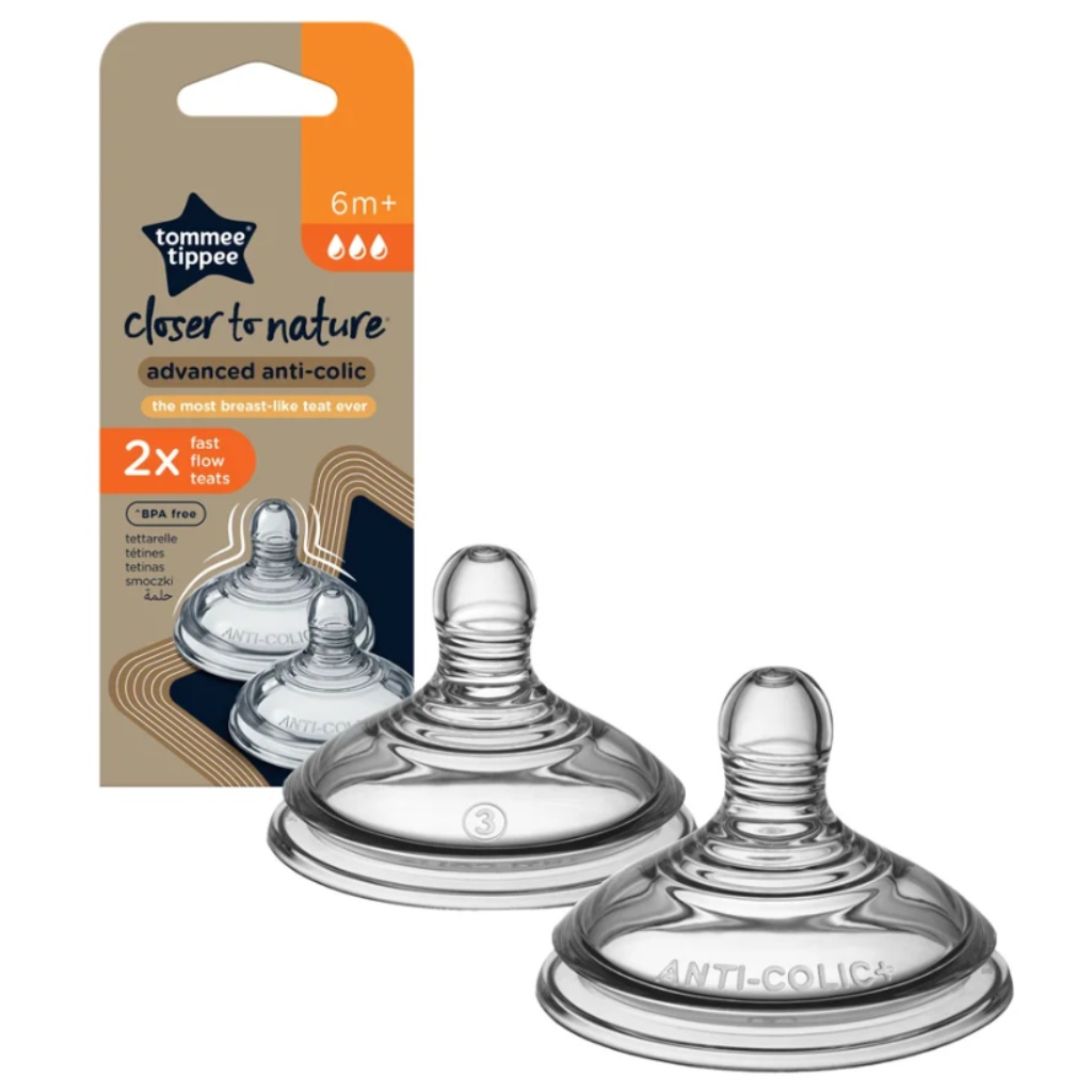 Tommee Tippee: Advanced Anti-Colic rýchloprietokový cumlík (6 mesiacov+) 2 ks