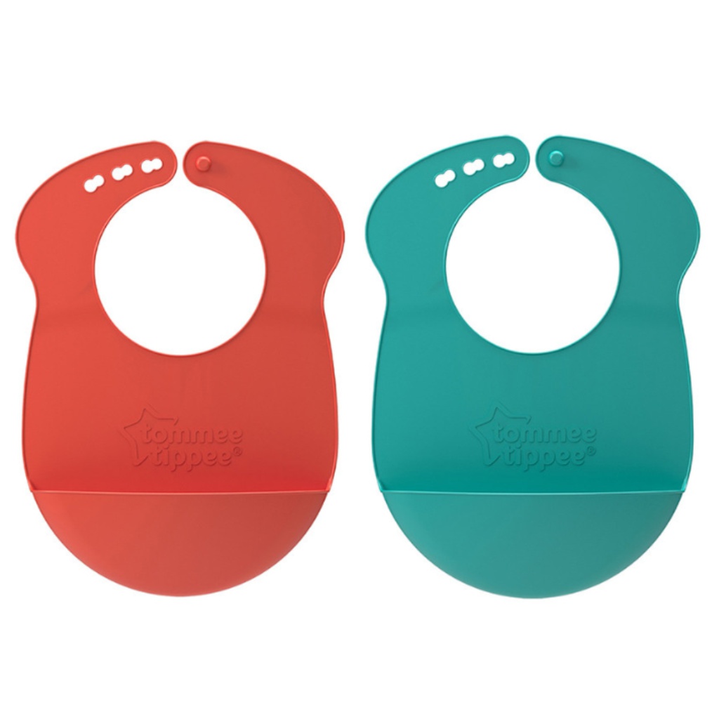 Tommee Tippee: RollNGo silikónový podbradník s ramennými popruhmi v rôznych variantoch kép 2