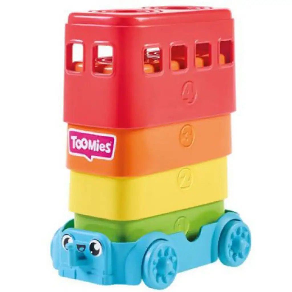 Tomy: Toomies - Kukucska tojáskák emeletes busz játékszett kép 2
