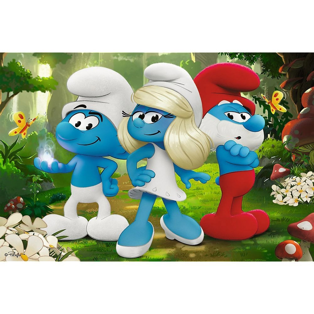 Šmolkovia 60-dielne puzzle - Trefl kép 2