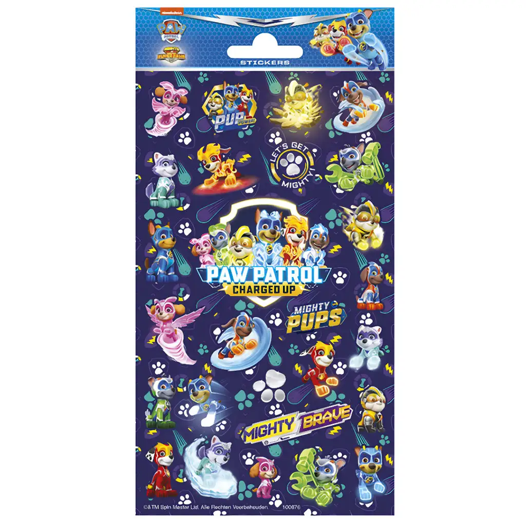 Trblietavá nálepka Tlapková patrola