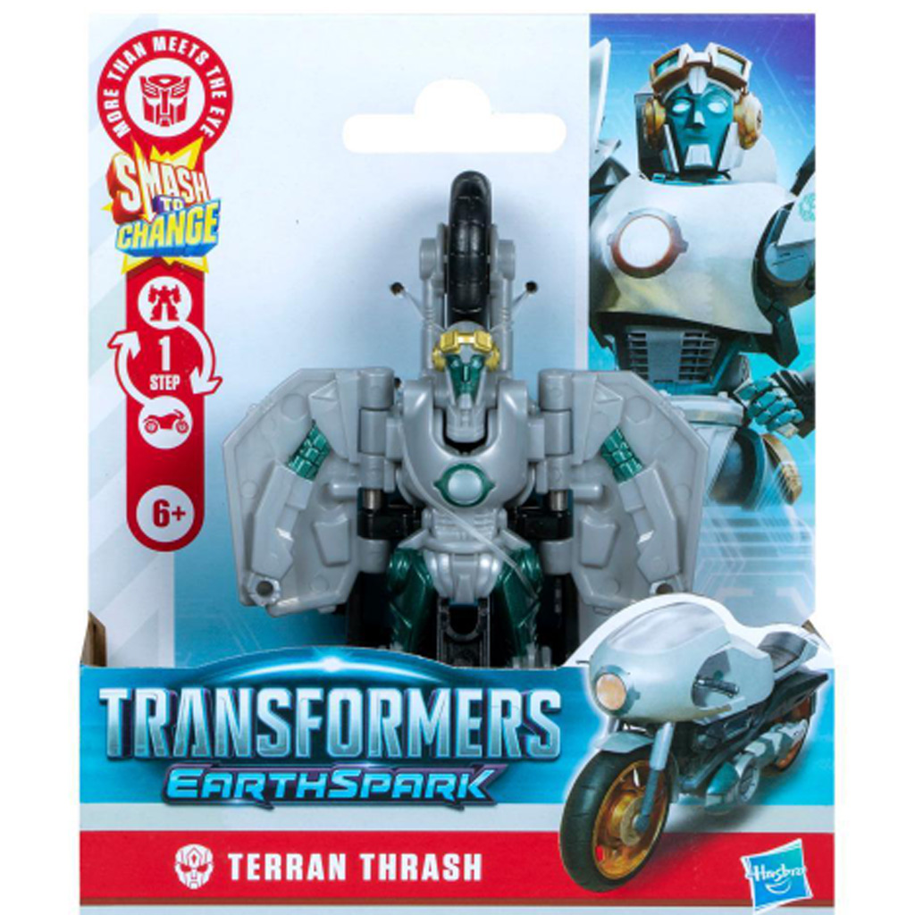 Transformers: Earthspark Terran Thrash figúrka, ktorá sa transformuje v 1 kroku – Hasbro