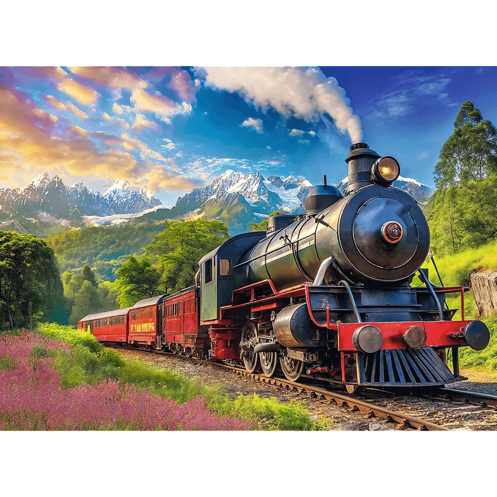 Utazás a hegyek között vonattal 1000db-os puzzle -Trefl kép 2