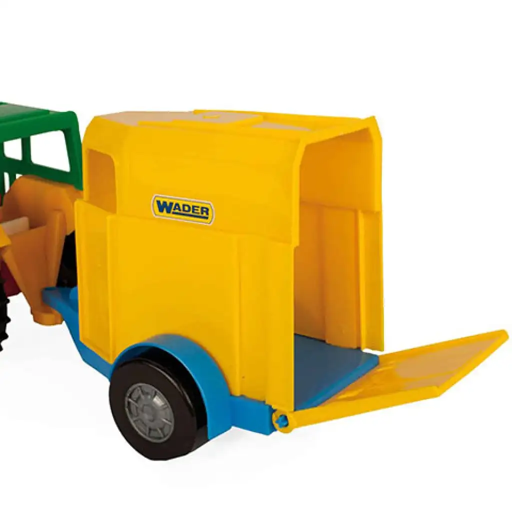 Traktor s prívesom pre kone  38cm - Wader kép 4