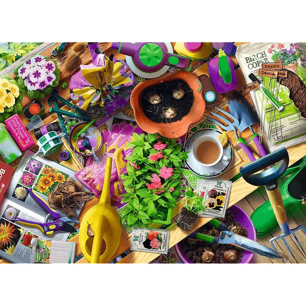 Úprava záhrady 1000-dielikové puzzle - Trefl kép 2