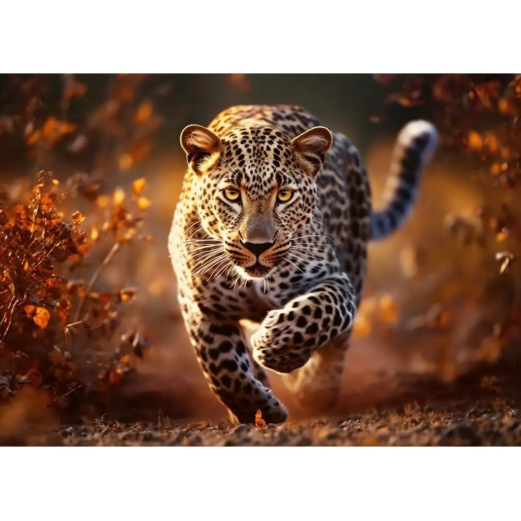 Leopard Premium Plus 1000-dieliková puzzle - Trefl kép 2