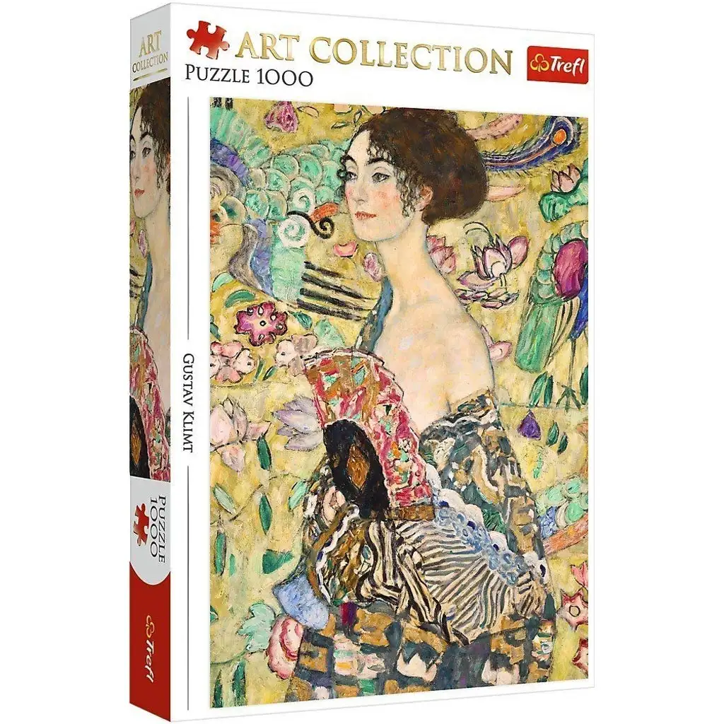 Gustav Klimt: Dáma s vejárom 1000-dielne puzzle - Trefl