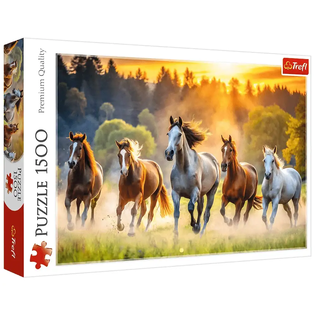 Divoké kone 1500-dielikové puzzle - Trefl