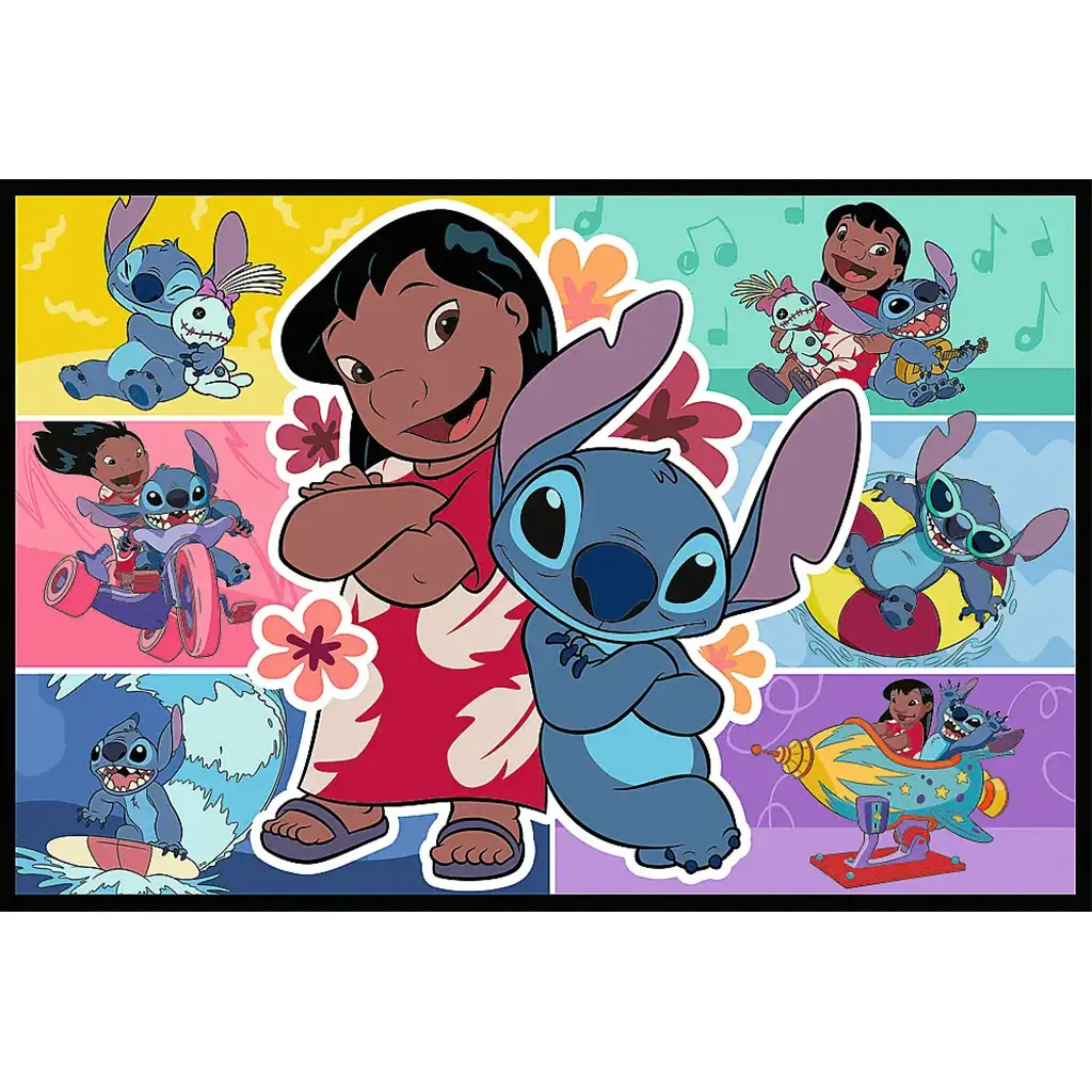 Lilo a Stitch šťastný život 2x200 puzzle - Trefl kép 3