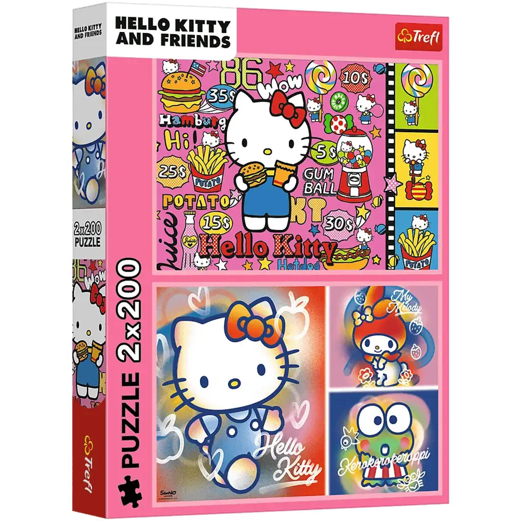 Hello Kitty a priatelia 2x200 puzzle - Trefl