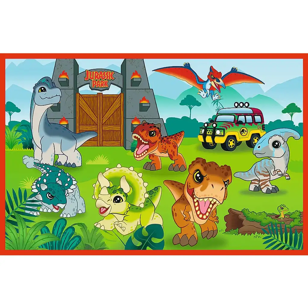 Jurassic World malé dinosaury 2x24ks puzzle - Trefl kép 2