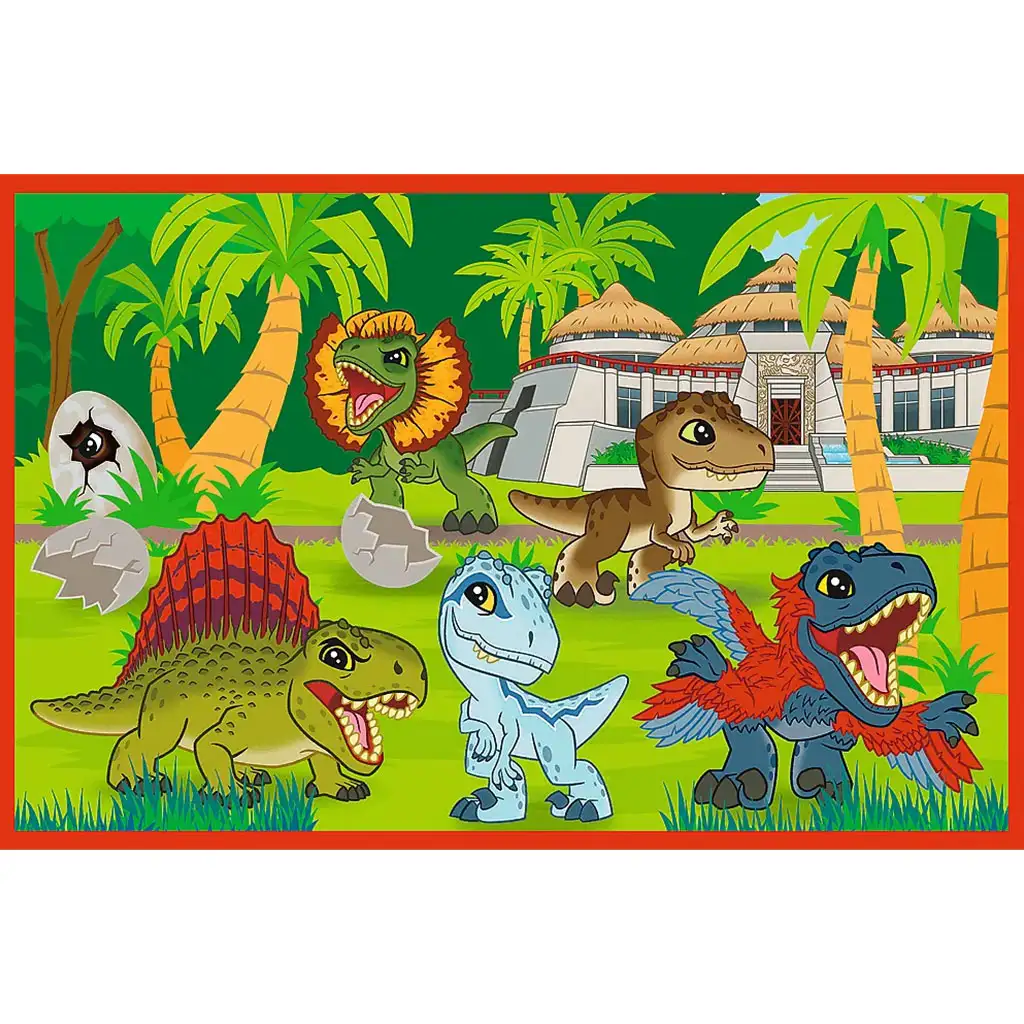 Jurassic World malé dinosaury 2x24ks puzzle - Trefl kép 3