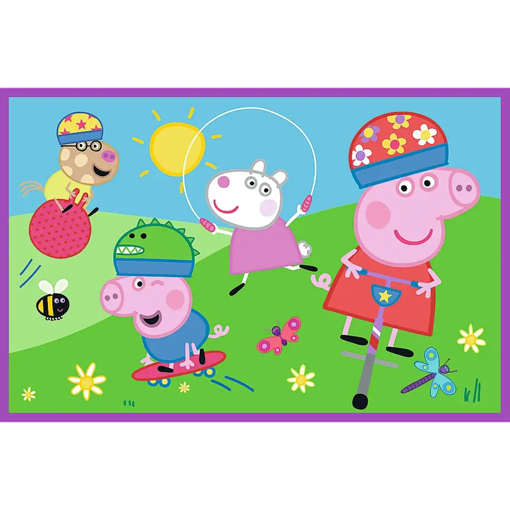 Peppa na ihrisku 2x24-dieliková puzzle - Trefl kép 2