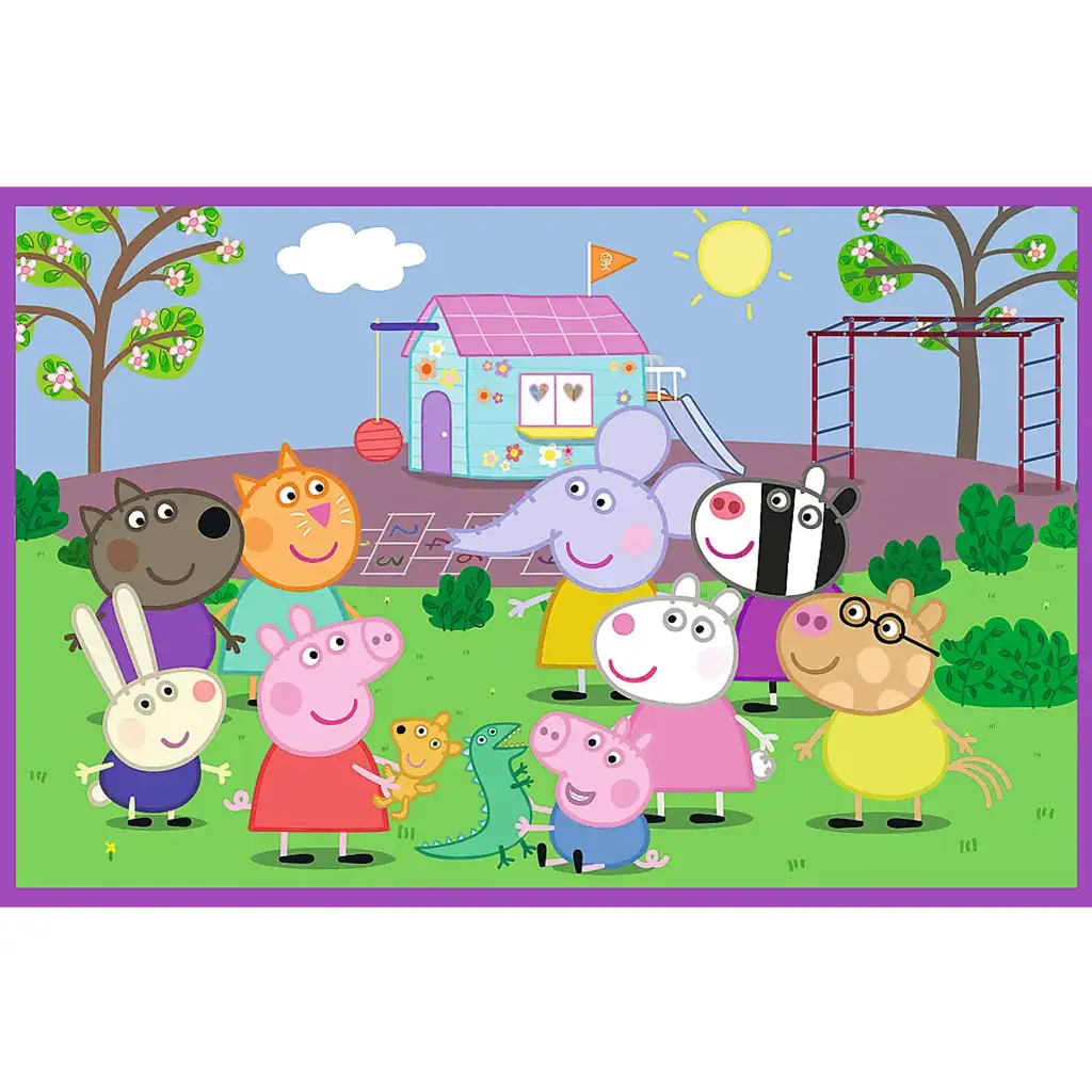 Peppa na ihrisku 2x24-dieliková puzzle - Trefl kép 3
