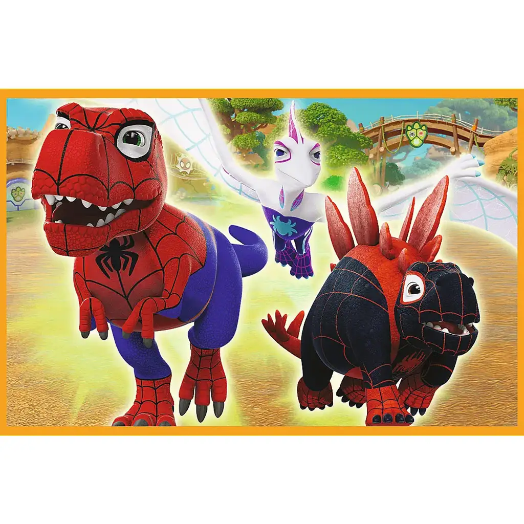 Spidey a dinosaury 2x24 ks puzzle - Trefl kép 2