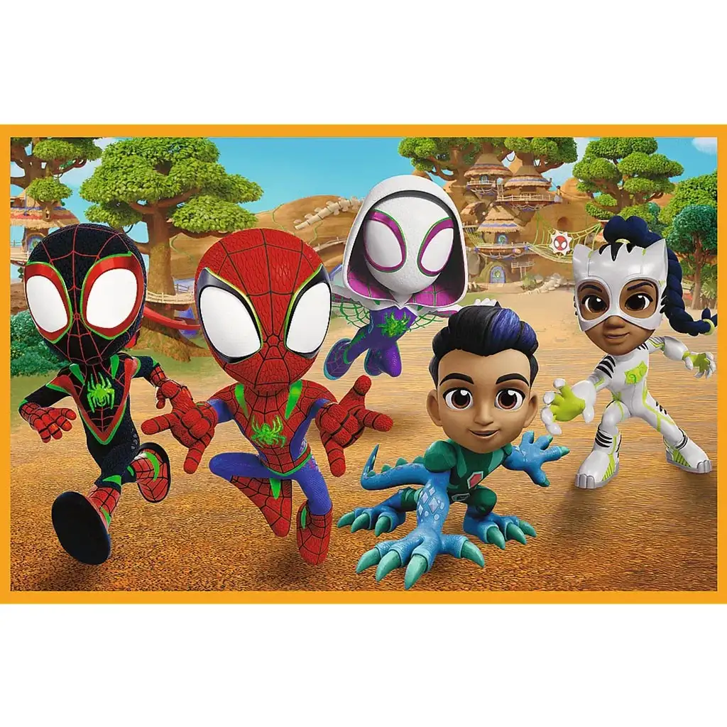 Spidey a dinosaury 2x24 ks puzzle - Trefl kép 3