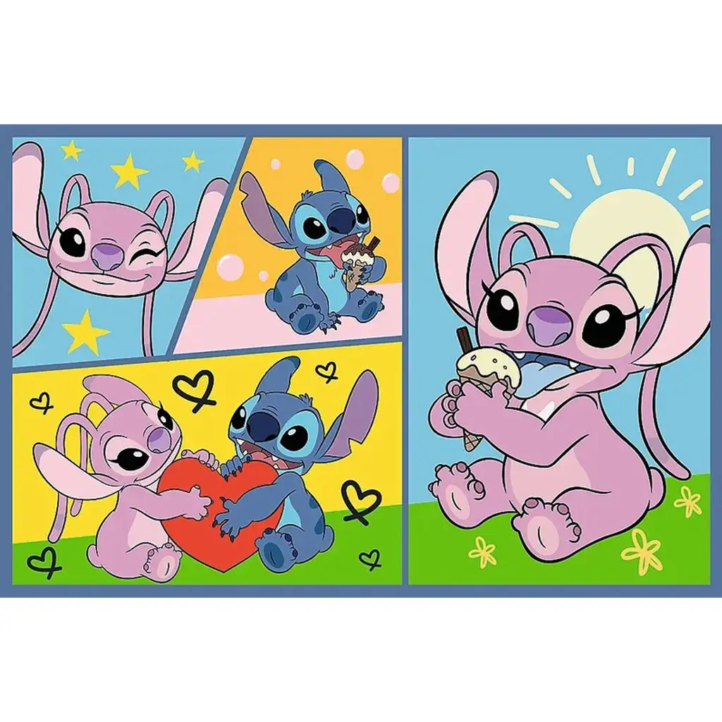 Stitch a priatelia 2x70 ks puzzle - Trefl kép 3