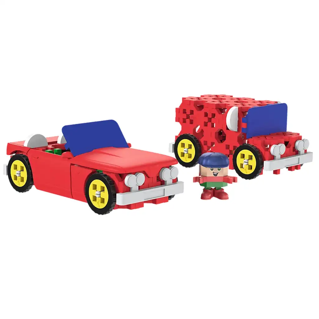 Connect: Sada stavebnice kabriolet a dodávka 87 ks - Trefl kép 2