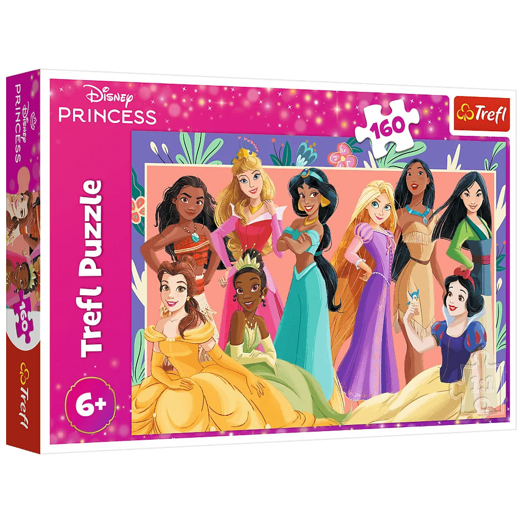Skupinový obrázok Disney princezien, puzzle 160 dielikov - Trefl