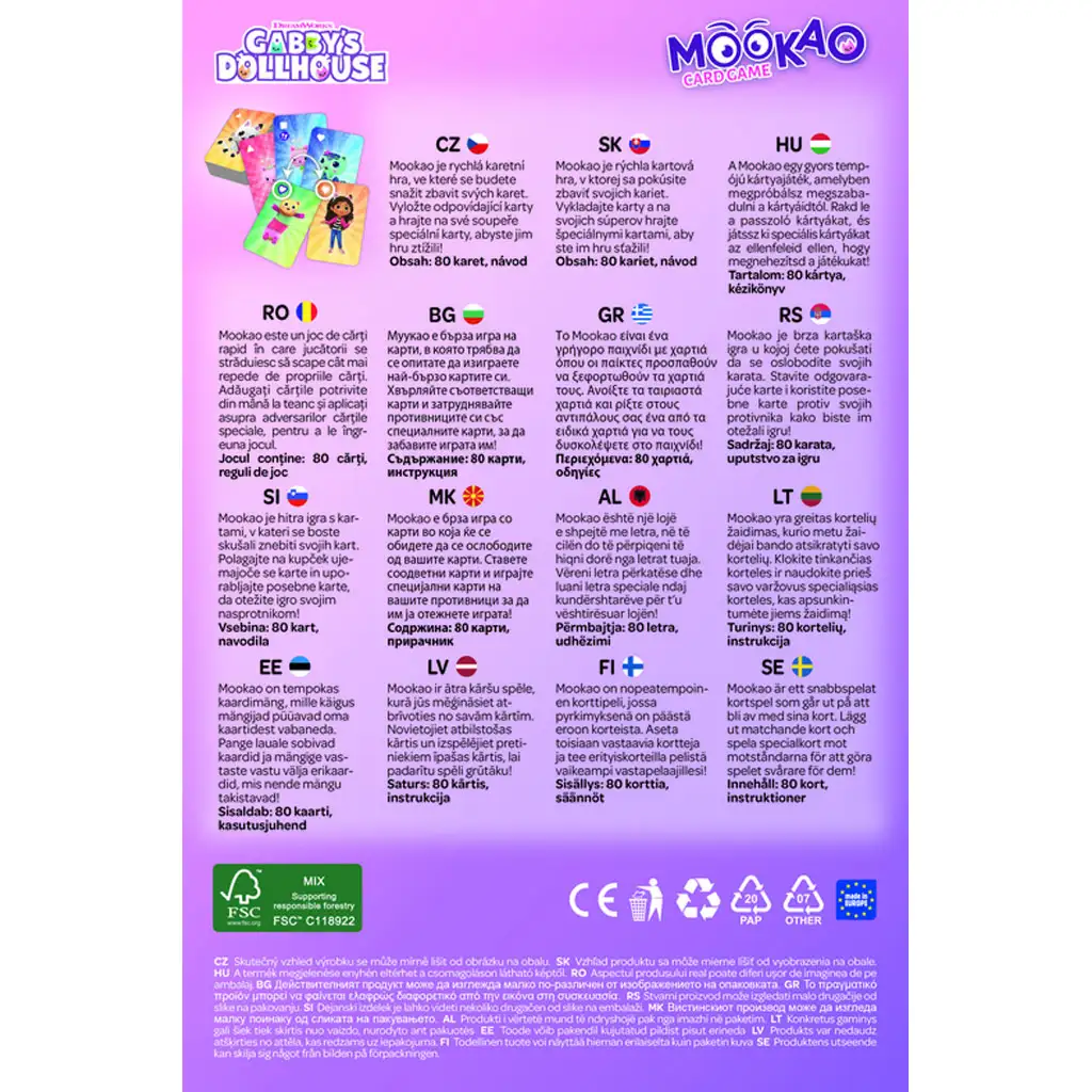 Gabi domček pre bábiky Mookao kartová hra - Trefl kép 3