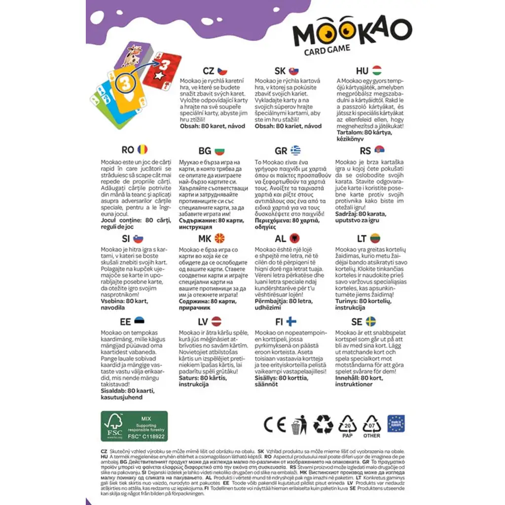 Mookao kartová hra s kravami - Trefl kép 3