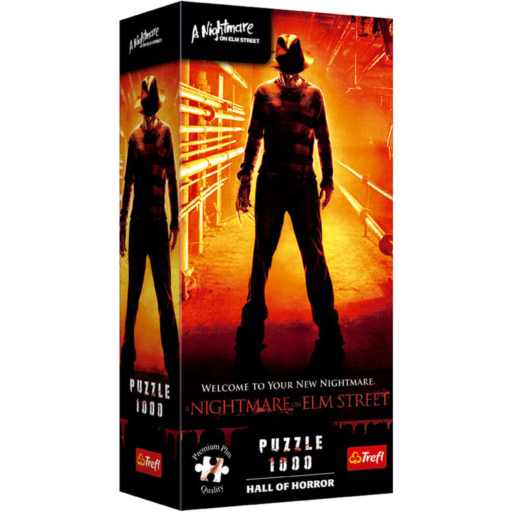 Sieň hrôzy Nočná mora v Elmovej ulici prémiové plus 1000-dielne puzzle - Trefl