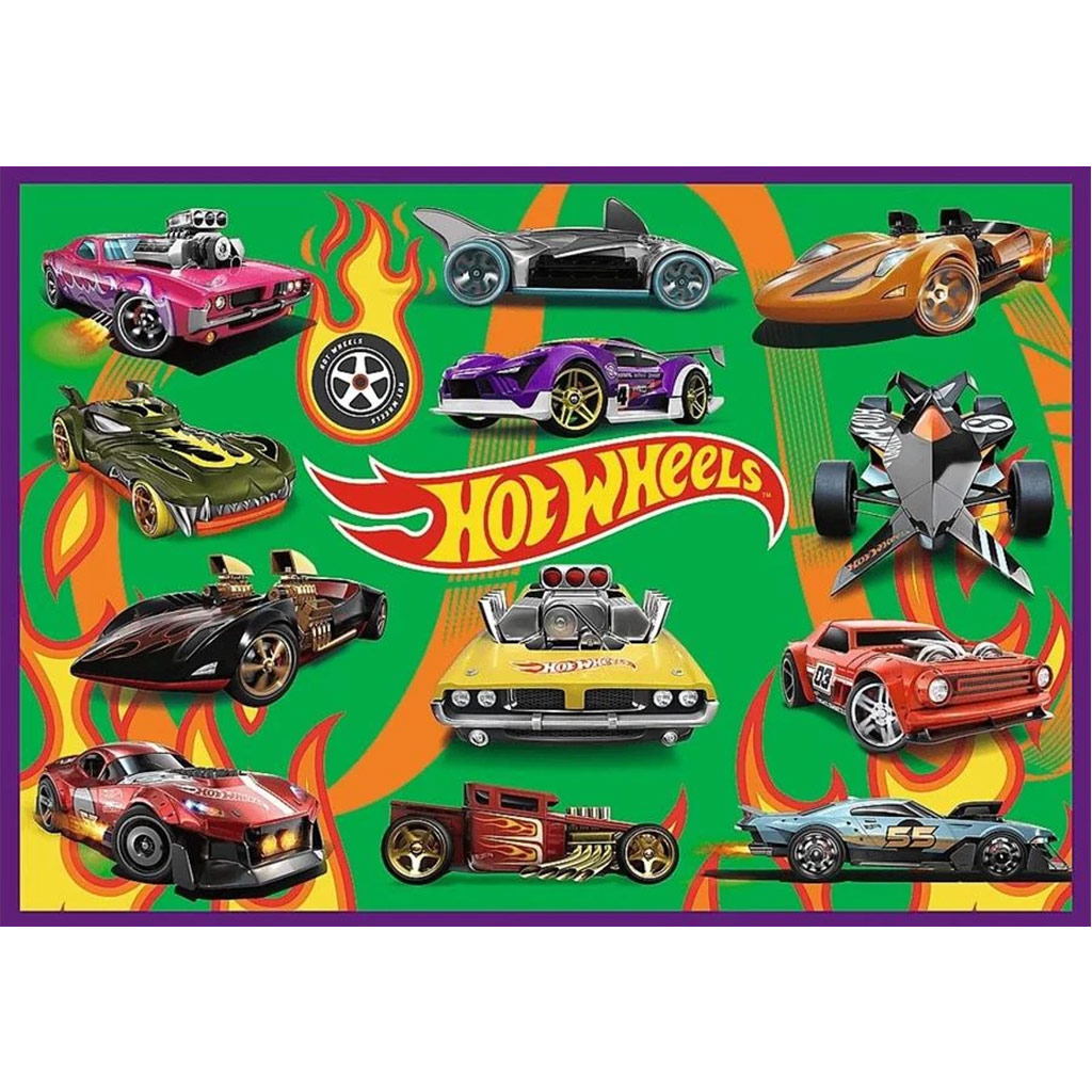 Hot Wheels závodné autá, sada 4 puzzle po 250 dielikov - Trefl kép 3
