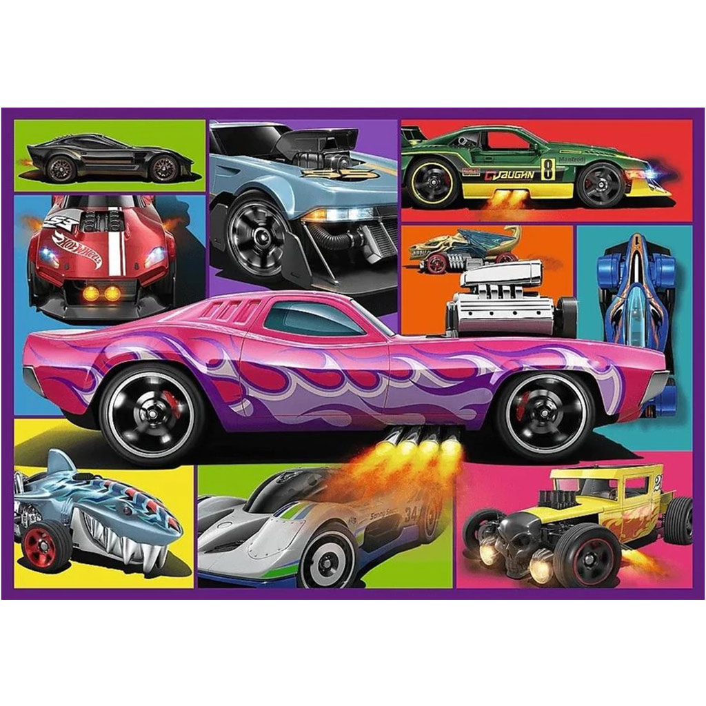 Hot Wheels závodné autá, sada 4 puzzle po 250 dielikov - Trefl kép 4