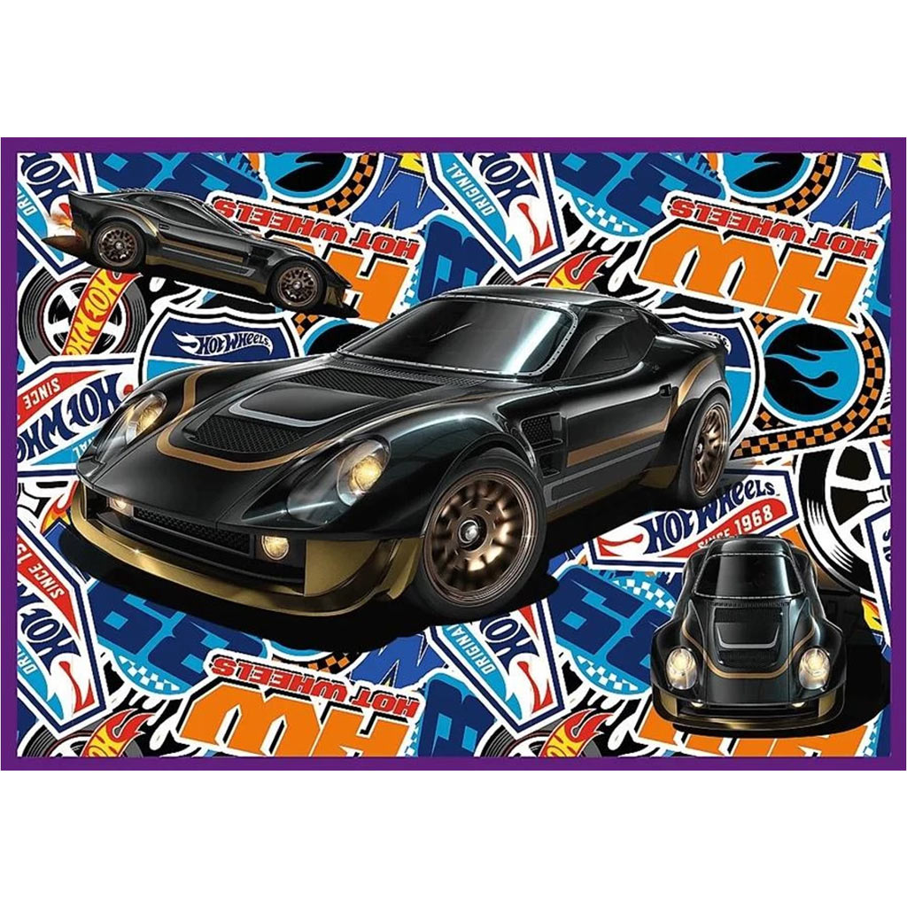 Hot Wheels závodné autá, sada 4 puzzle po 250 dielikov - Trefl kép 5
