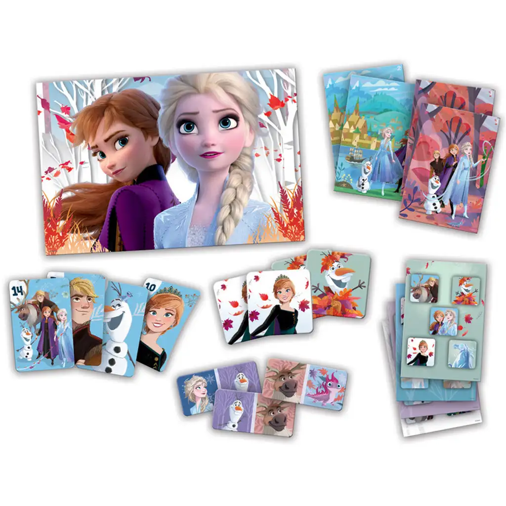 Kolekcia spoločenských hier Ľadové kráľovstvo 8 v 1 - Trefl kép 2