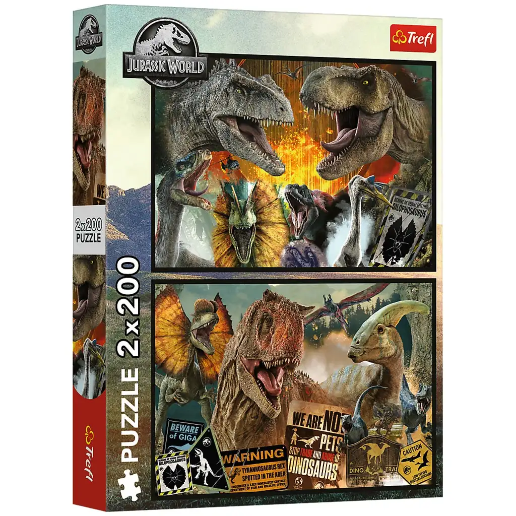 Jurassic World 2x200 ks puzzle - Trefl