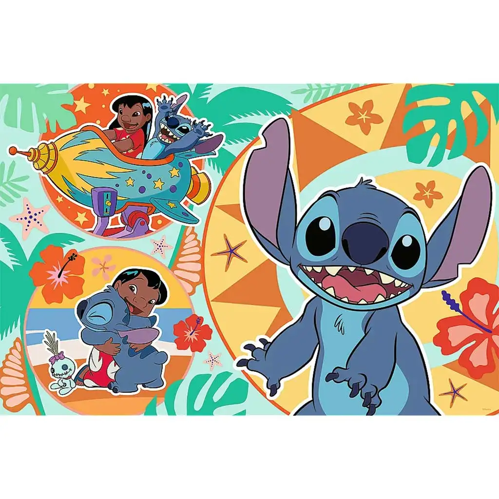 Disney: Lilo & Stitch šťastný deň 24-dielne Maxi puzzle - Trefl kép 2